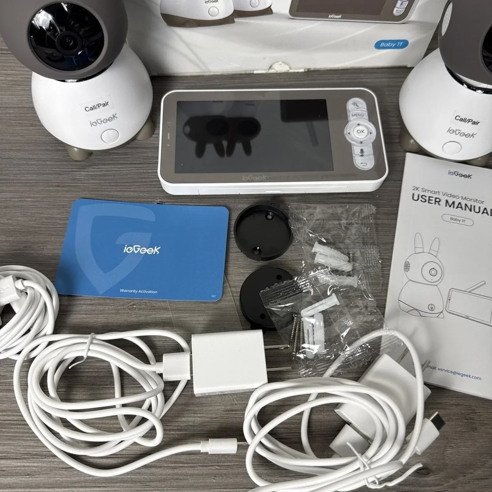 ieGeek 2K WiFi Split-Screen Baby Monitor, 5